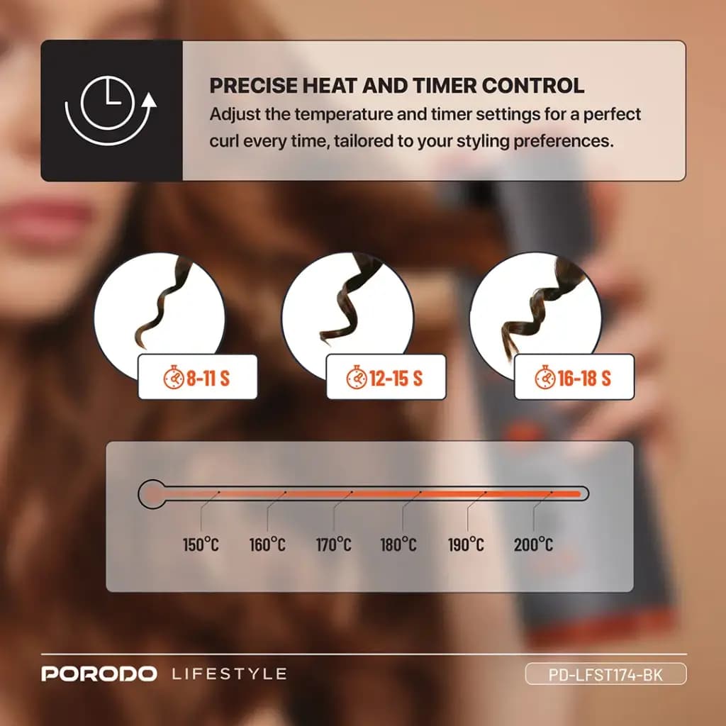 Porodo Lifestyle Automatic Hair Curler