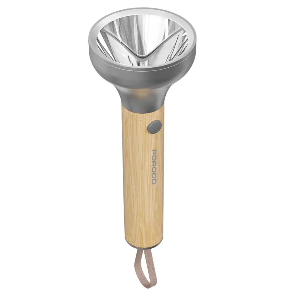 Porodo Lifestyle Birch 300 Wooden LED Flashlight