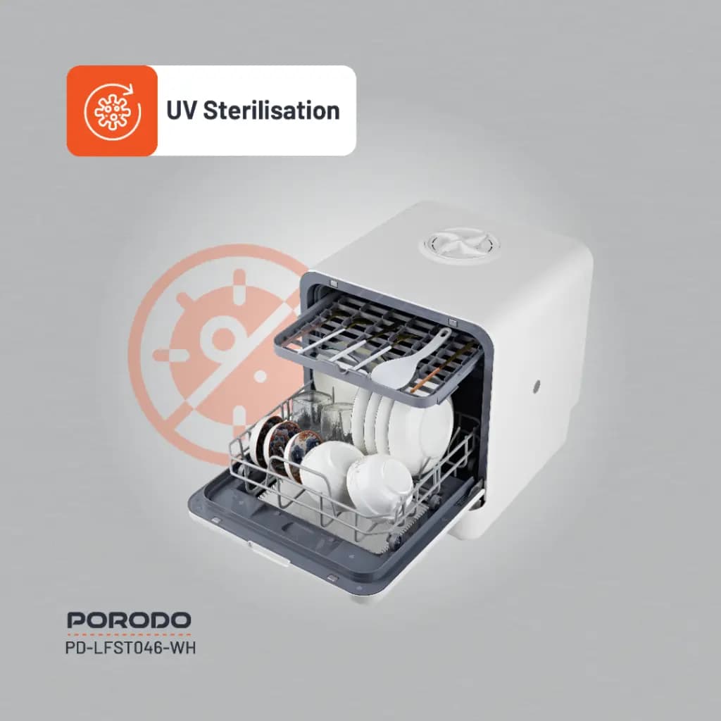 Porodo Compact Countertop Dishwasher