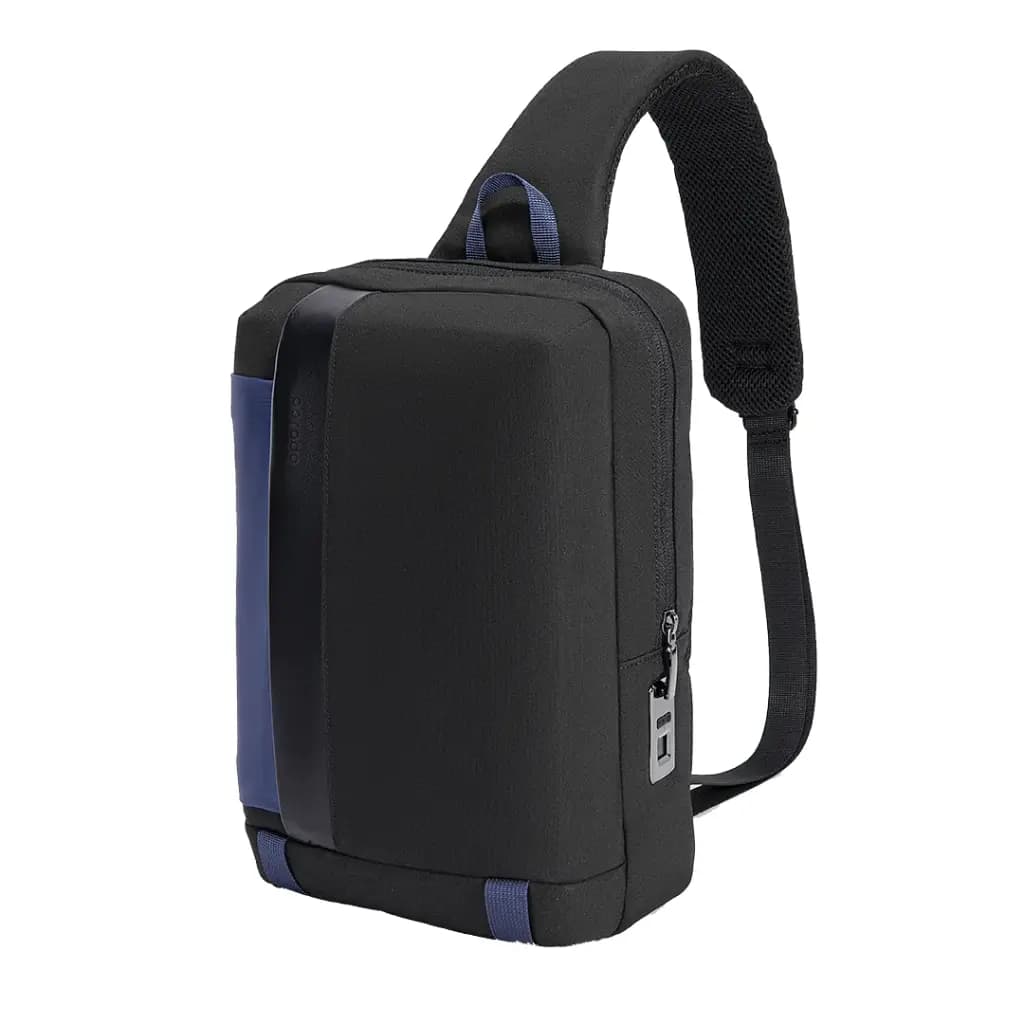 Porodo Lifestyle Cross Body Sling Bag with Fingerprint Lock