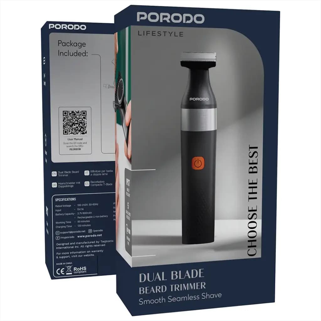 Porodo Lifestyle Dual Blade Beard Trimmer