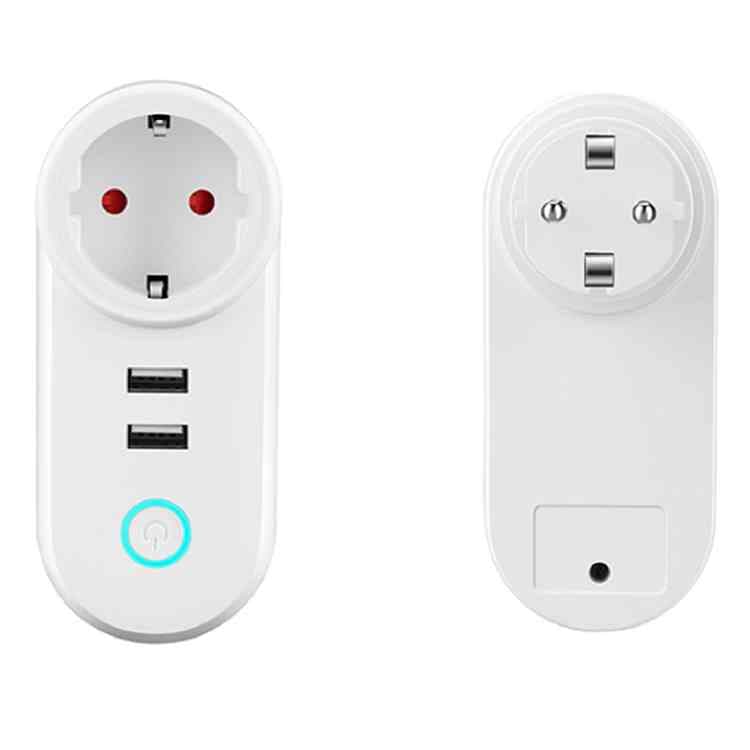 Porodo Lifestyle Dual USB-Port Smart Wifi Plug UK 16A