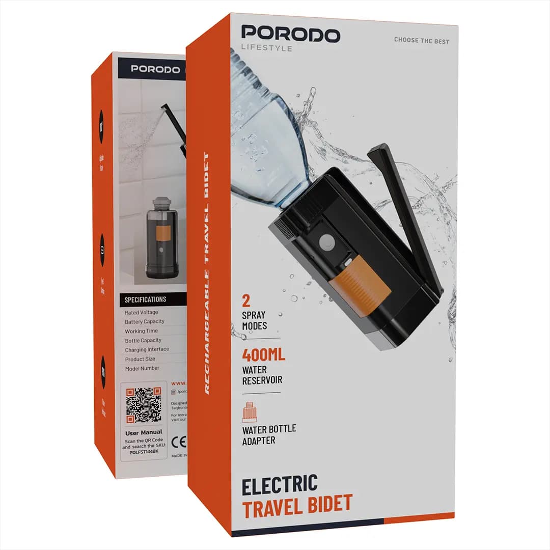 Porodo LifeStyle Electric Travel Bidet