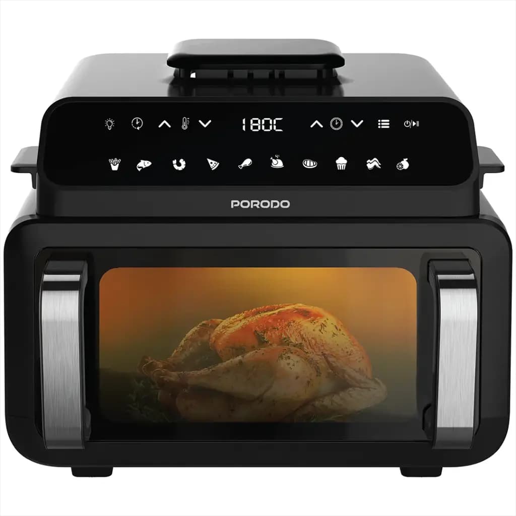 Porodo Lifestyle Flexi Cook Pro Indoor Grill, Pizza Oven, Air Fryer