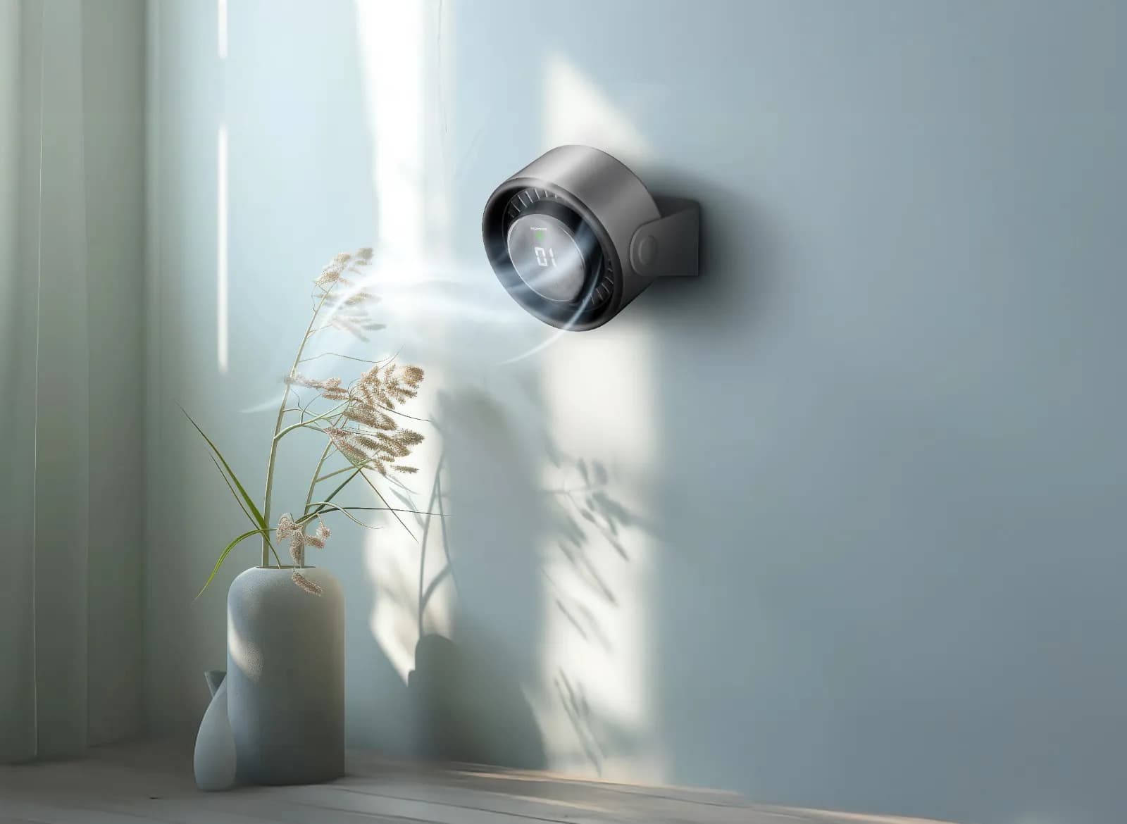 Porodo LifeStyle Flura Mini Cooling FanWith Desktop & Wall Mount