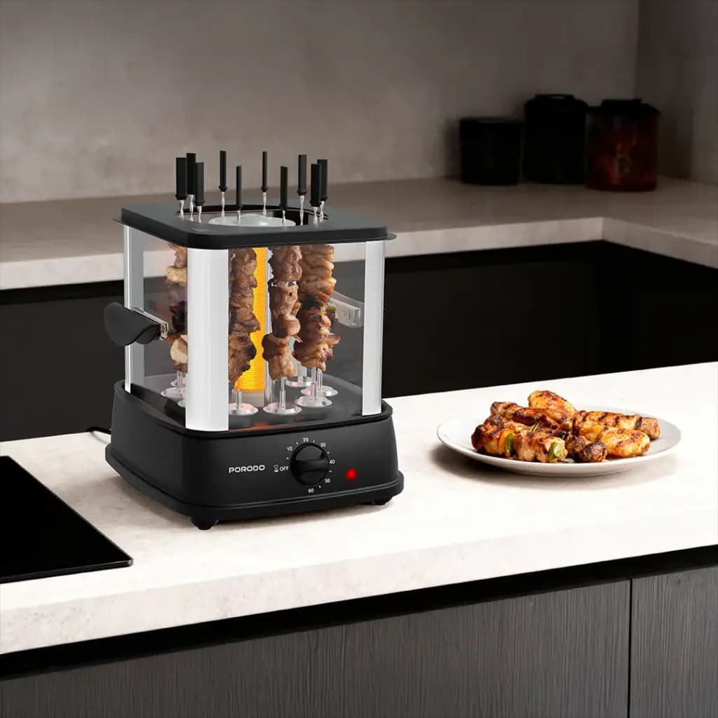 Porodo Lifestyle Grilljet Electric Rotisserie Kebab Grill