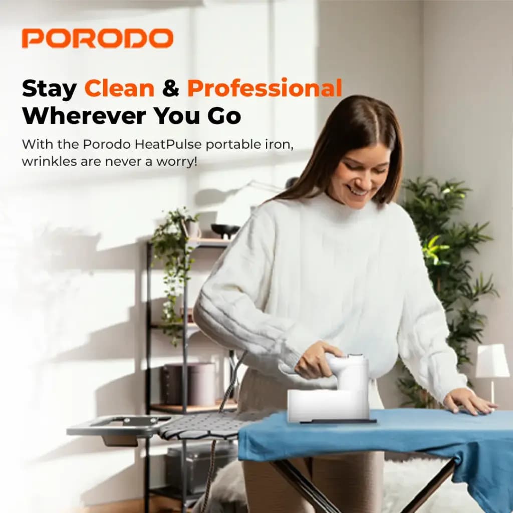 Porodo Lifestyle Heatpulse Portable Steam Iron