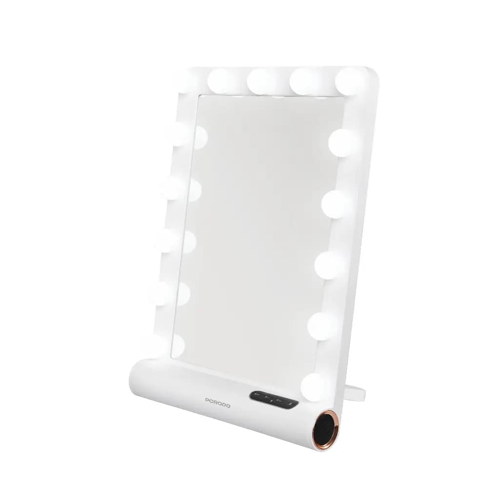 Porodo Lighted Vanity Mirror with Bluetooth Speaker