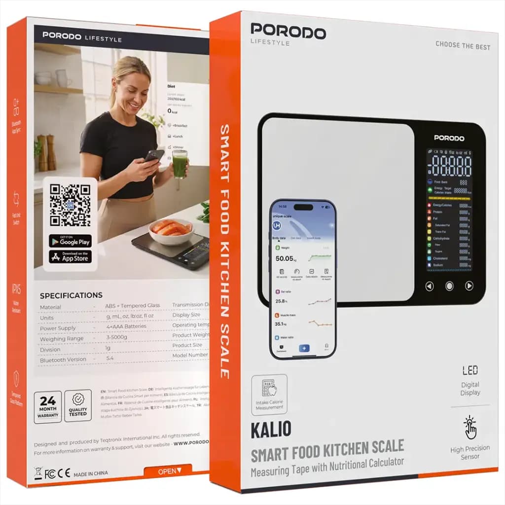 Porodo Lifestyle Kalio Smart Food Kitchen Scale