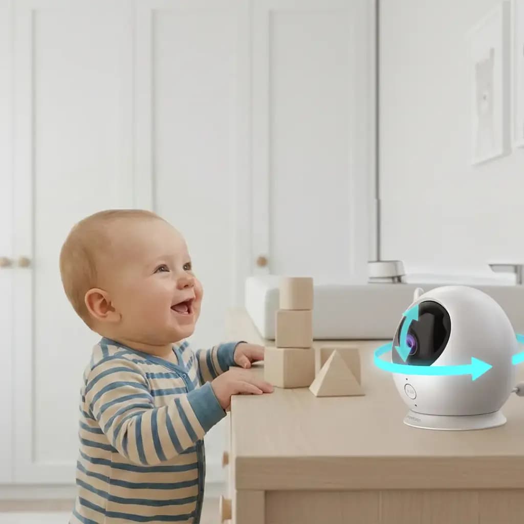 Porodo Lifestyle LUMI Baby Smart Monitor Camera and Display Screen