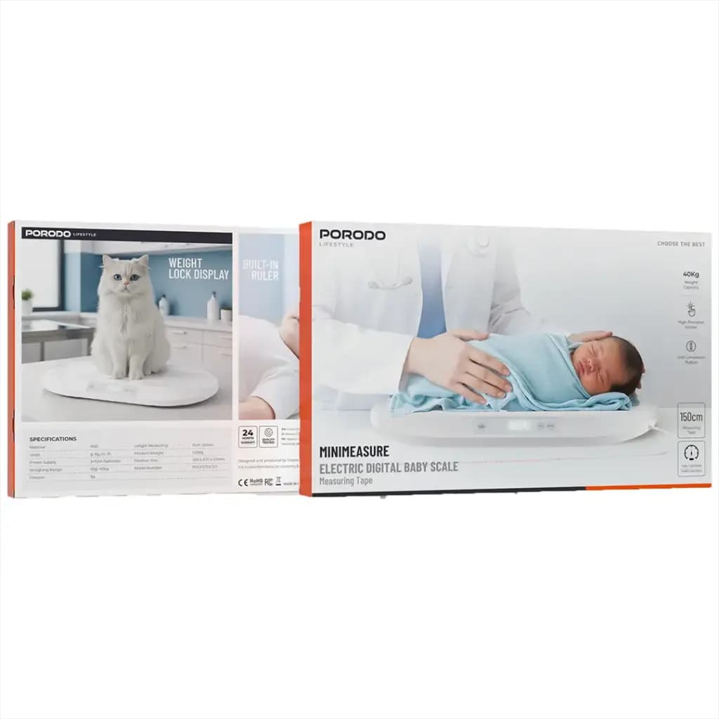Porodo Lifestyle Minimeasure Electric Digital Body Scale