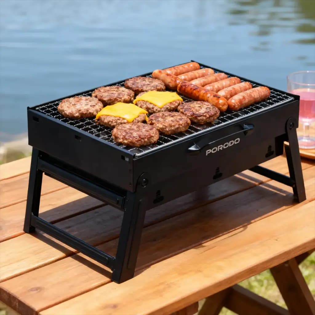 Porodo Lifestyle Portable Folding Mini BBQ Grill
