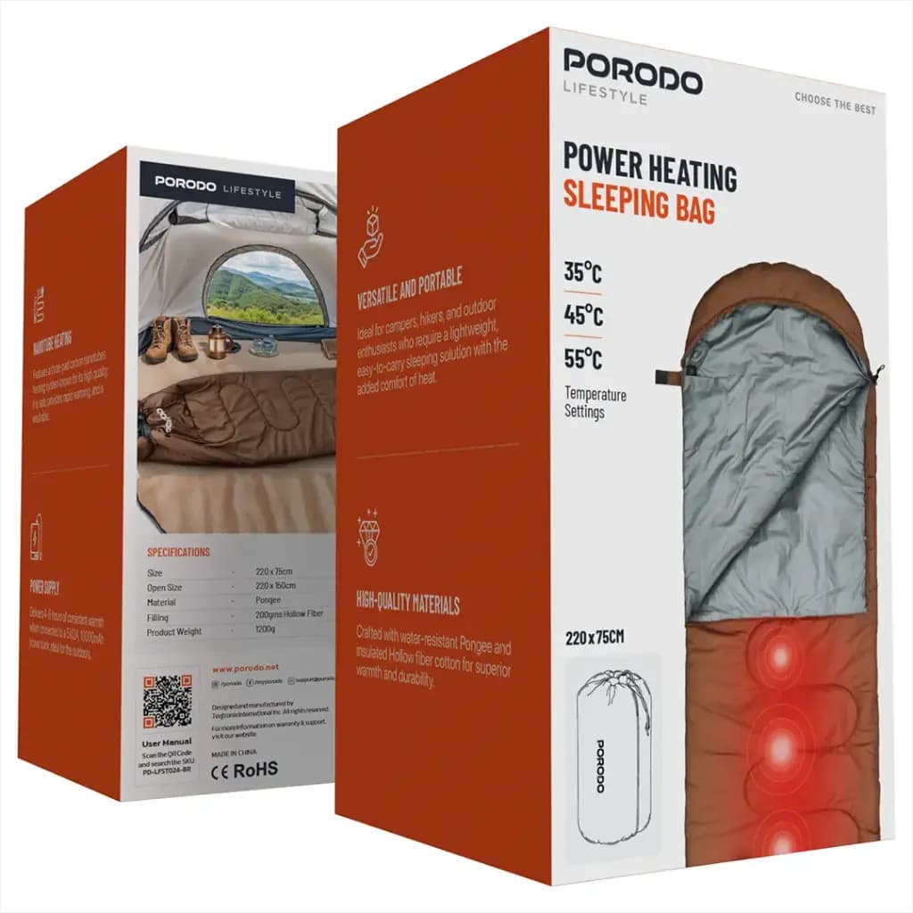 Porodo Lifestyle Power Heating Sleeping Bag