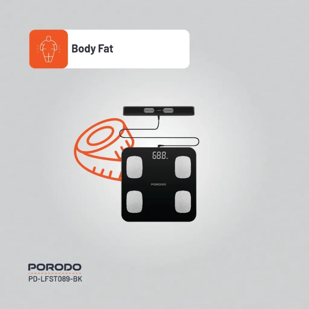 Porodo Lifestyle Precise Analysis Smart Scale