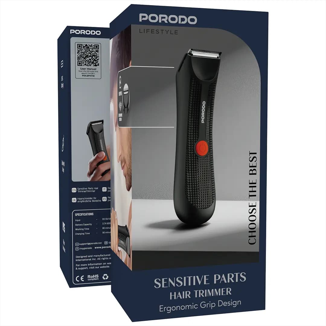 Porodo Lifestyle Sensitive Parts Hair Trimmer