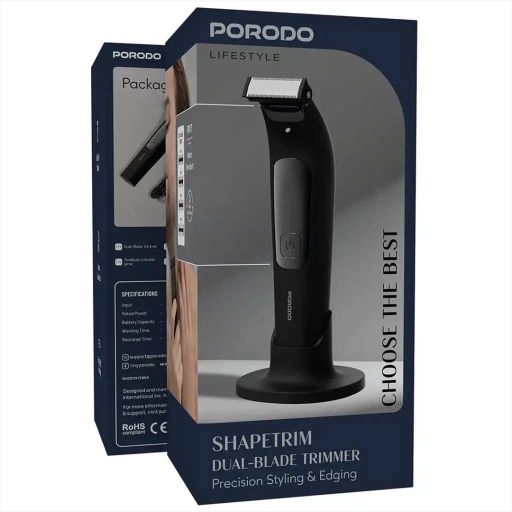 Porodo Lifestyle Shapetrim Dual-Blade Trimmer