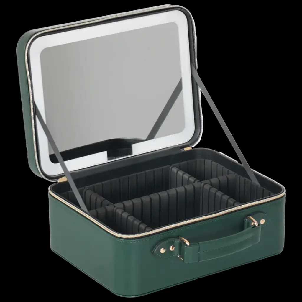 Portable Jewelry Organizer Case with Mirror