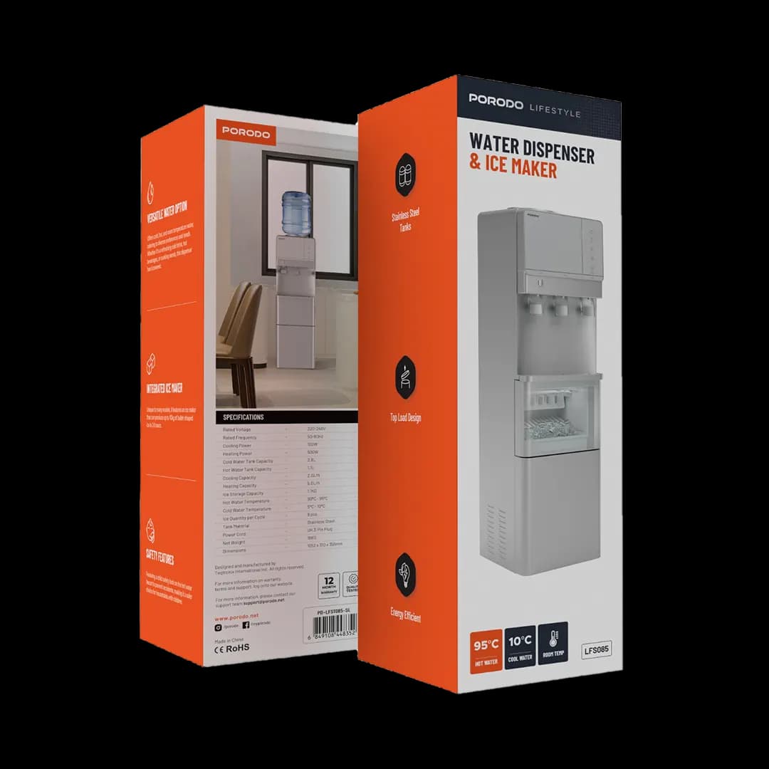 Porodo Water Dispenser with Ice Maker