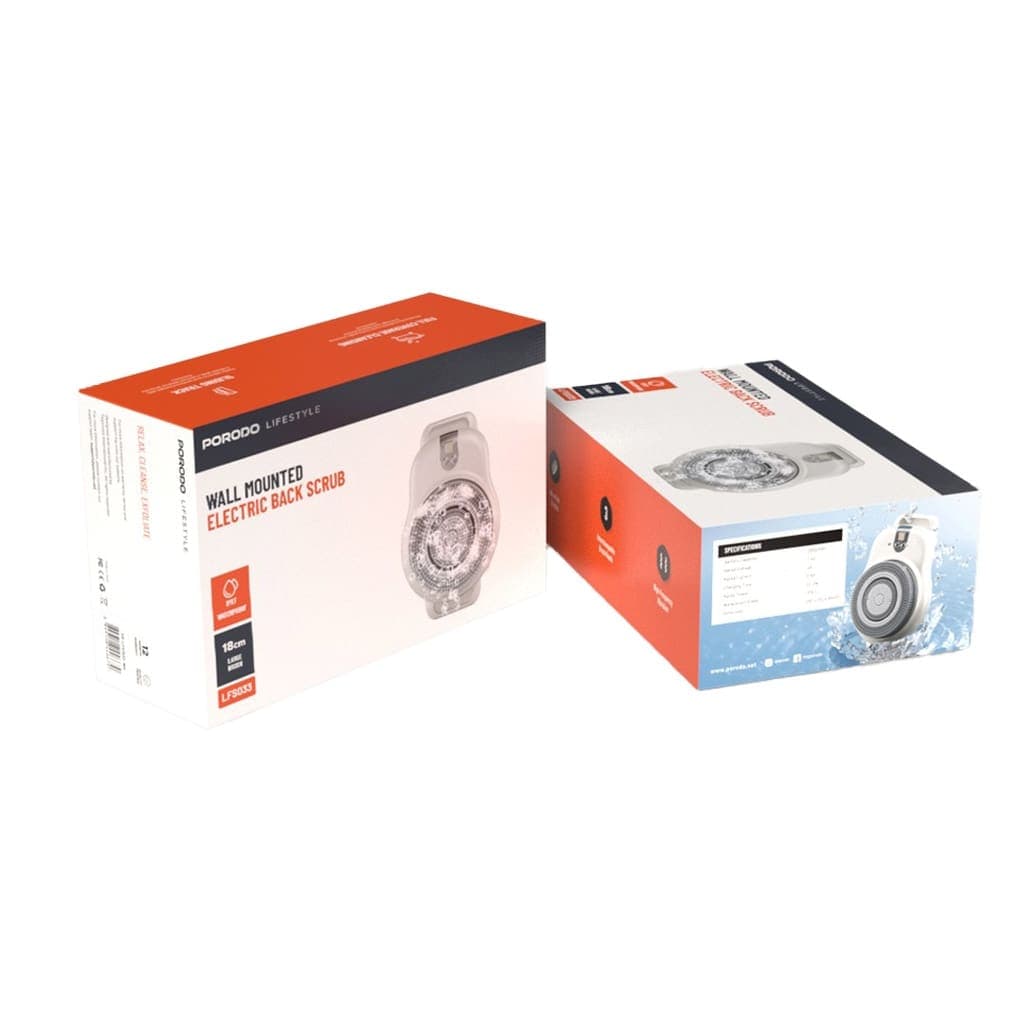 Porodo Lifestyle Wall Mounted Electric Back Scrub