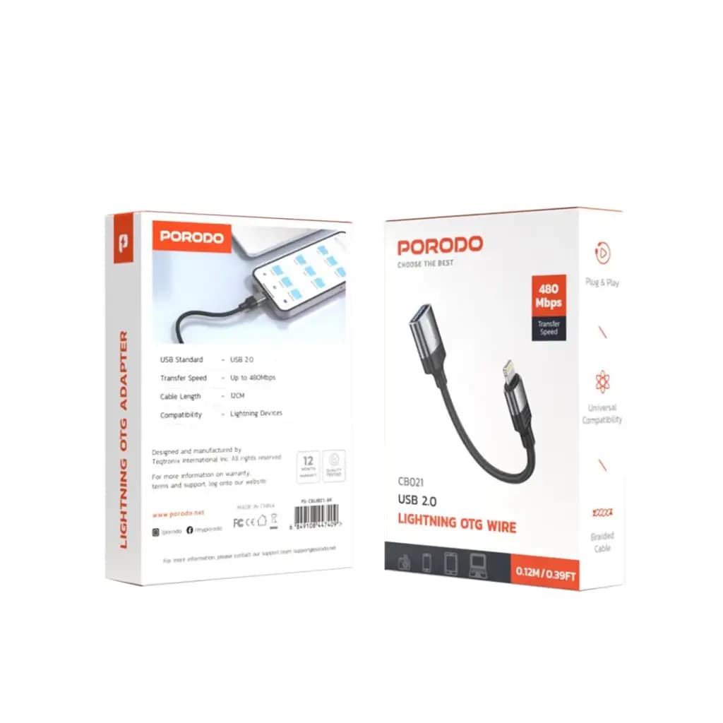 Porodo Lightning OTG Wire