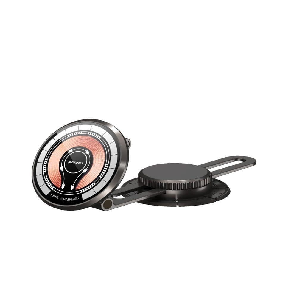 Porodo Magsafe Charging Transparent Phone Mount 360° Rotating Base