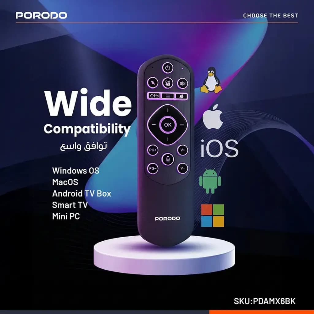 Porodo Miko Mini Keyboard 6-Axis Gyro Sensor