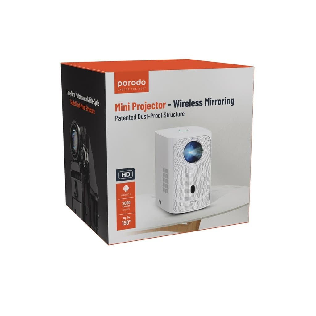 Porodo Mini Projector Wireless Mirroring