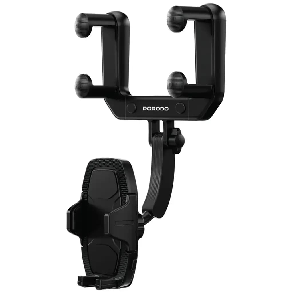 Porodo Mirror-Mounted Phone Holder Bracket with Extendable Arm