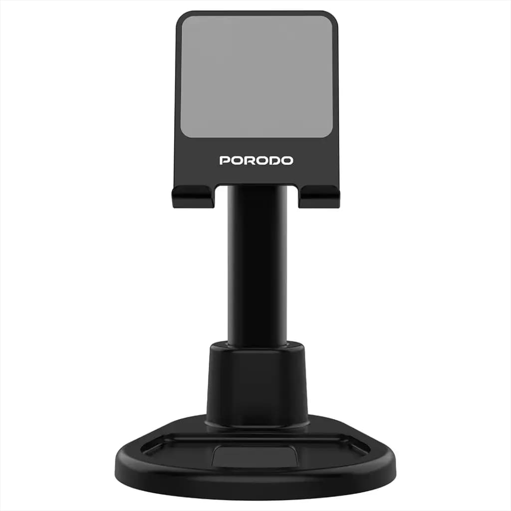 Porodo Multi-Angle Dock Phone & Tablet Stand with Adjustable Telescopic Rod