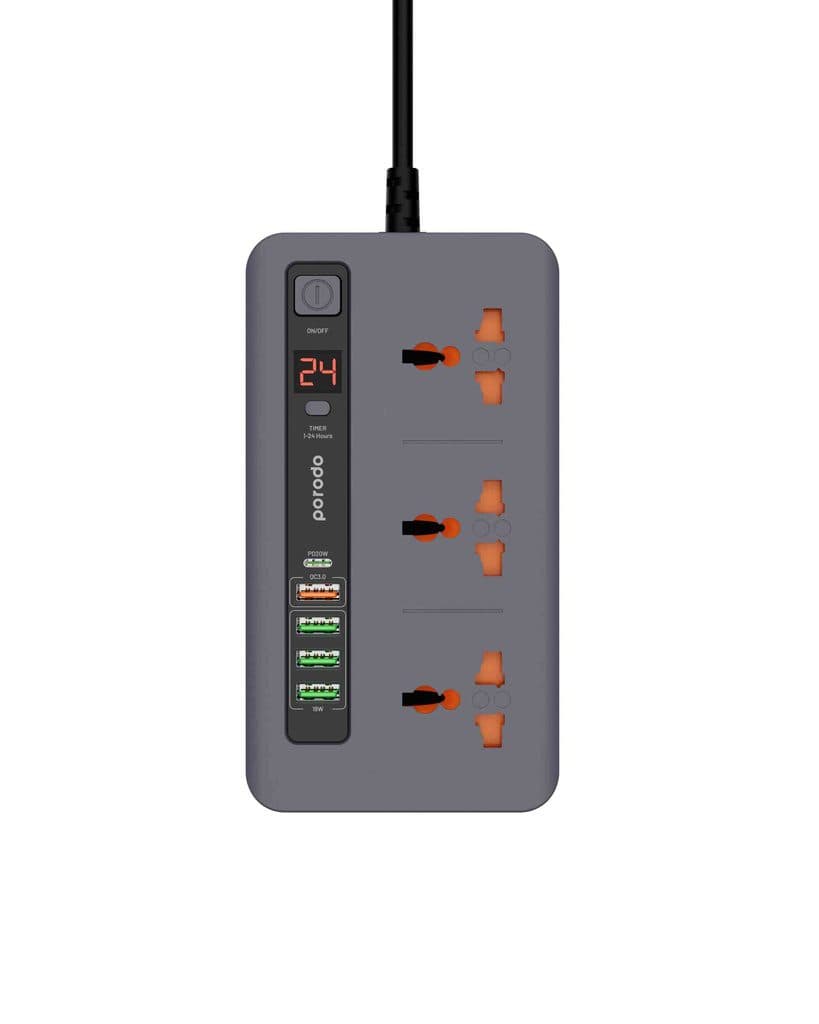 Porodo Multi-Port Power HUB 4 USB-A/USB-C 2M