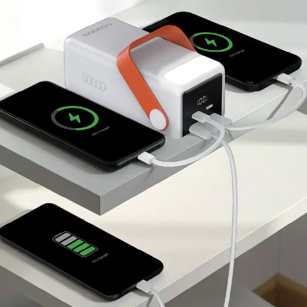 Porodo PortaPower 50000mAh Power Bank with Built-In LED Lighting