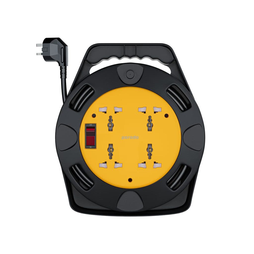 Porodo Reel Extension 4 Universal AC Sockets 10m