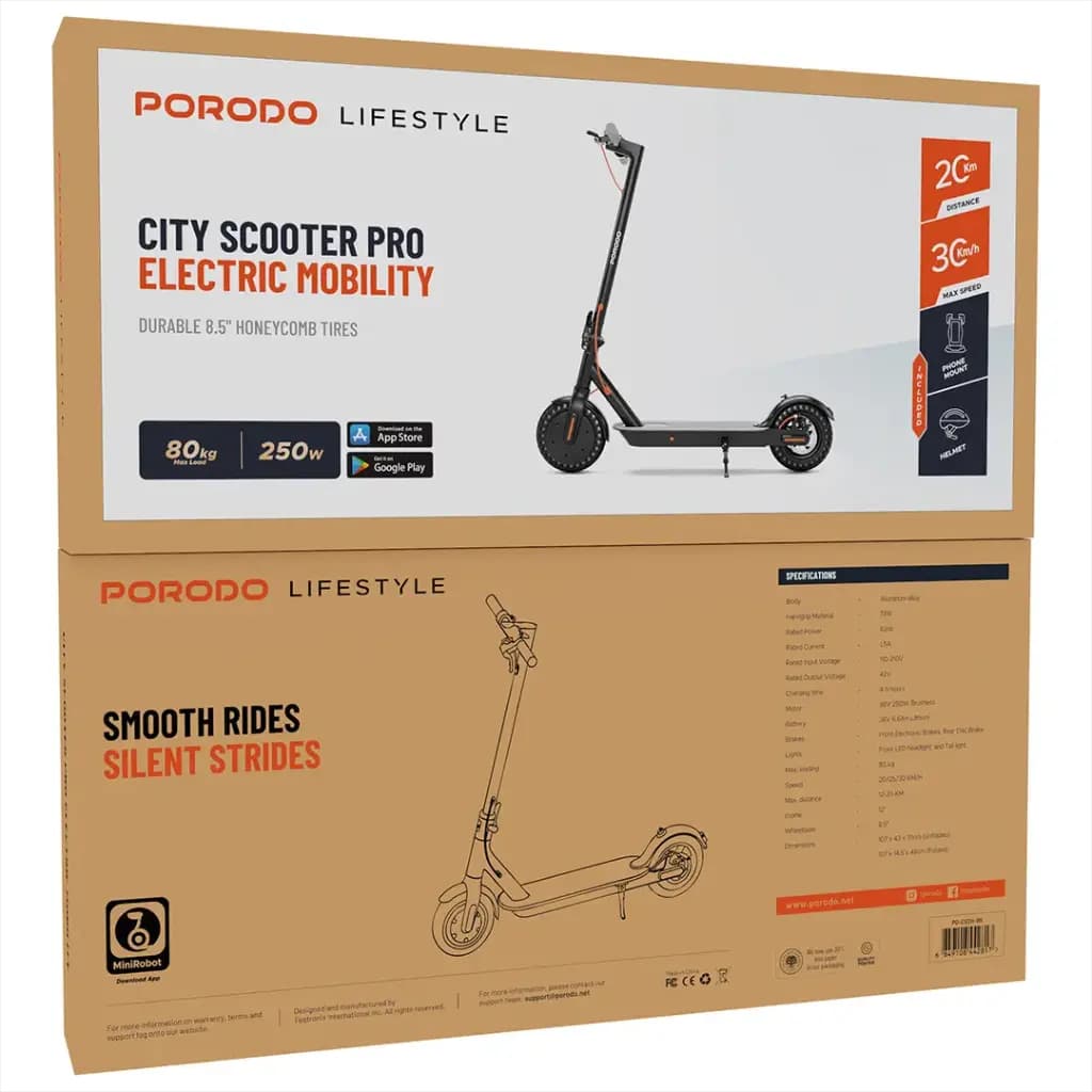 Porodo Snapp Electric Kids Mini Bike 8" Wheel Size