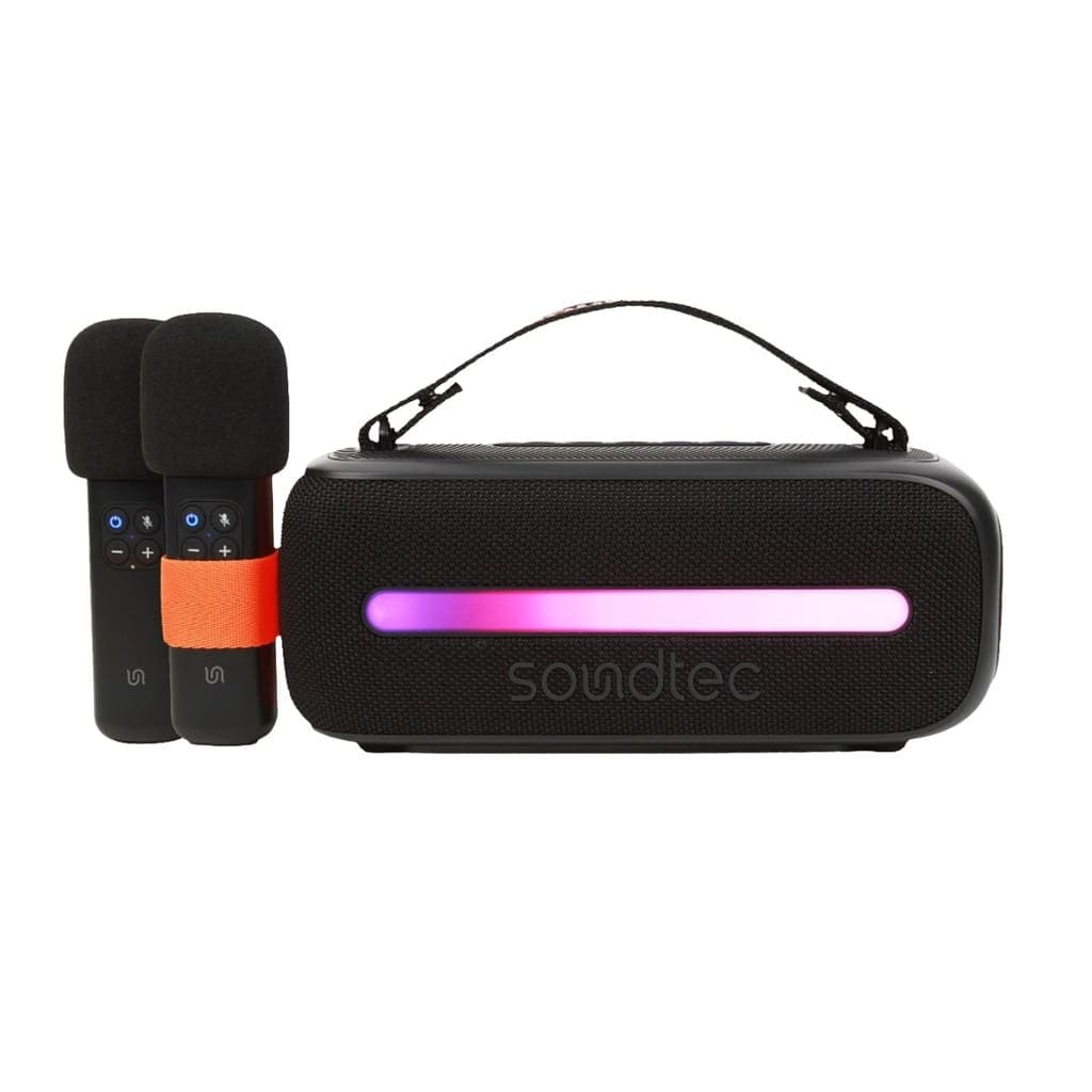 Porodo Soundtec 24W Speaker with Dual Wireless Microphone