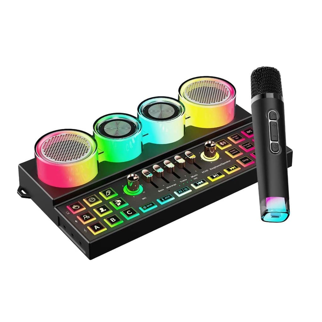 Porodo Soundtec Audiolink Multi-Platform Audio Mixer & Speaker