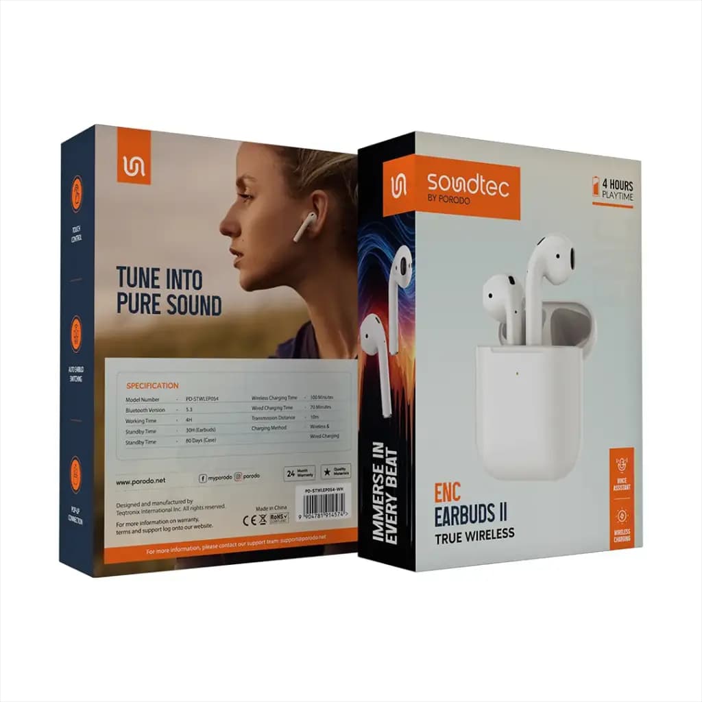 Porodo Soundtec ENC Earbuds II True Wireless