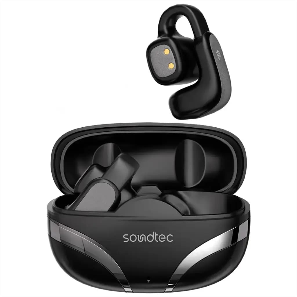 Porodo Soundtec Flexfit Open-Ear Clip-On Wireless Earbuds