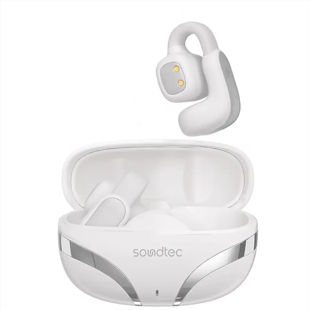 Porodo Soundtec Flexfit Open-Ear Clip-On Wireless Earbuds