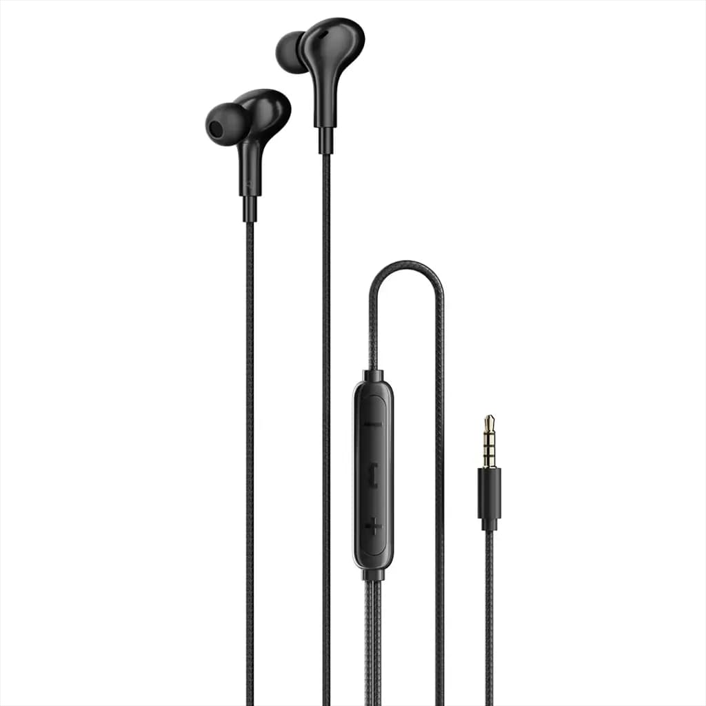 Porodo Soundtec Stereo Bass Wired Earphones 3.5mm