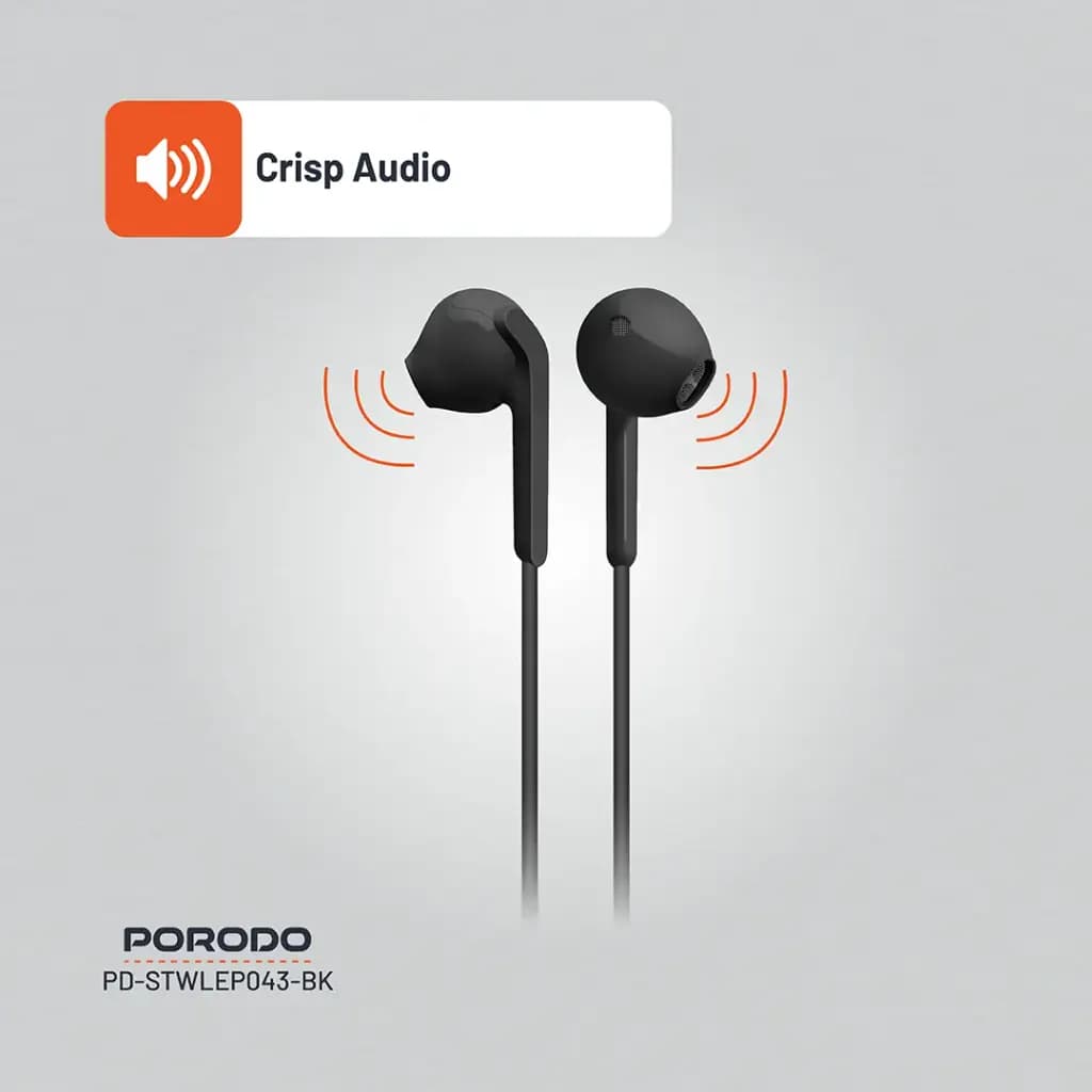 Porodo Soundtec Stereo Earphones
