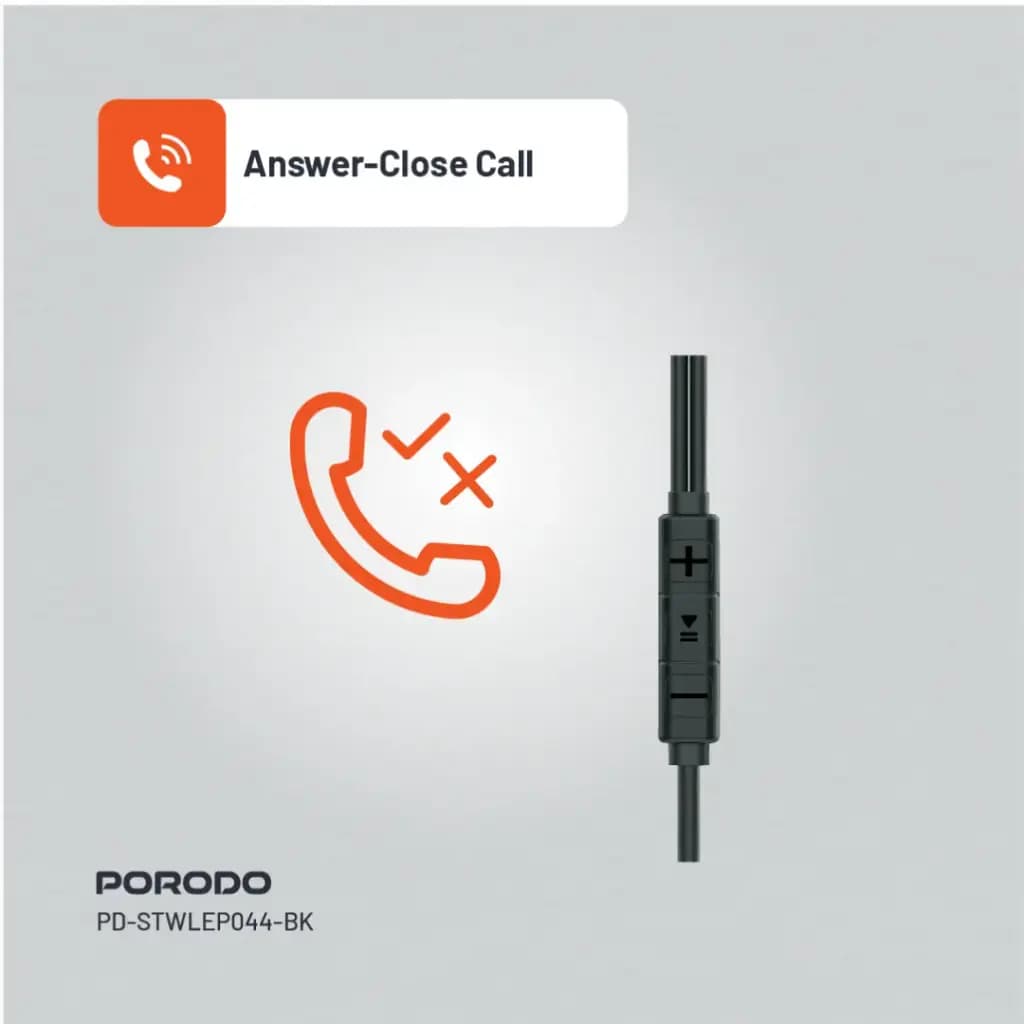 Porodo Soundtec Stereo Earphones