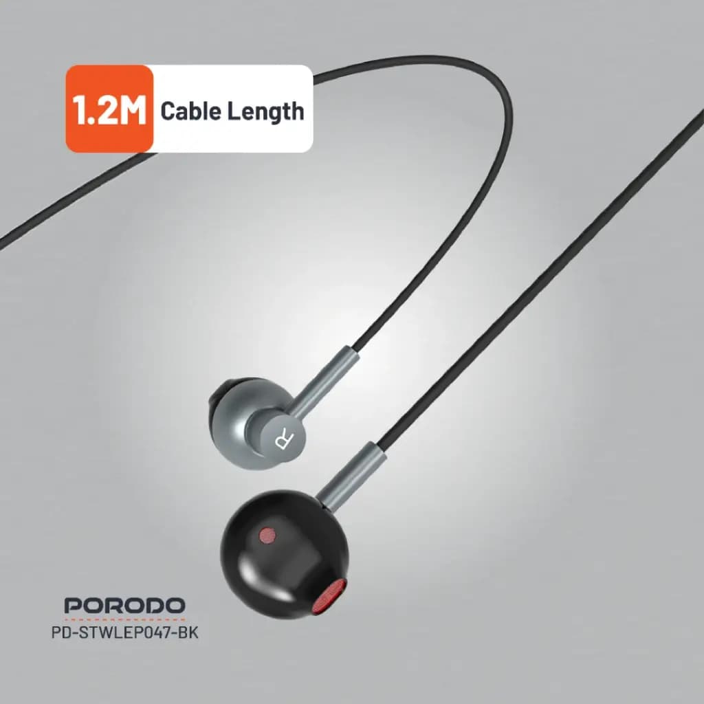Porodo Soundtec Stereo Earphones