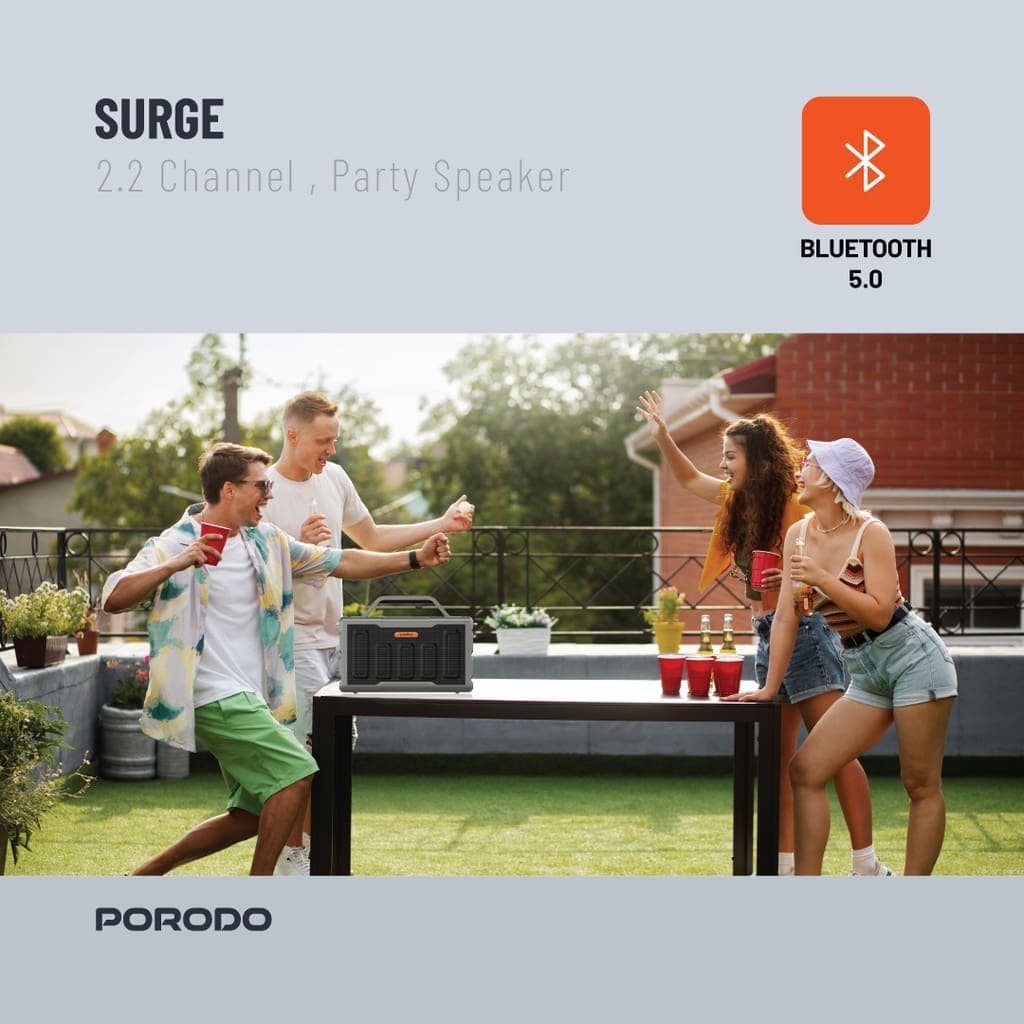 Porodo Soundtec Surge 2.2 Channel Party Speaker