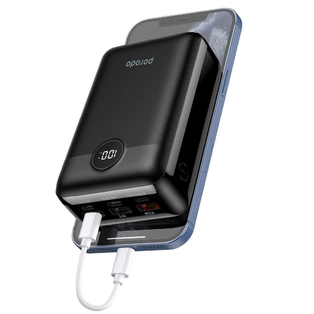 Porodo Super Compact 20W PD & QC3.0 Power Bank 30000mAh