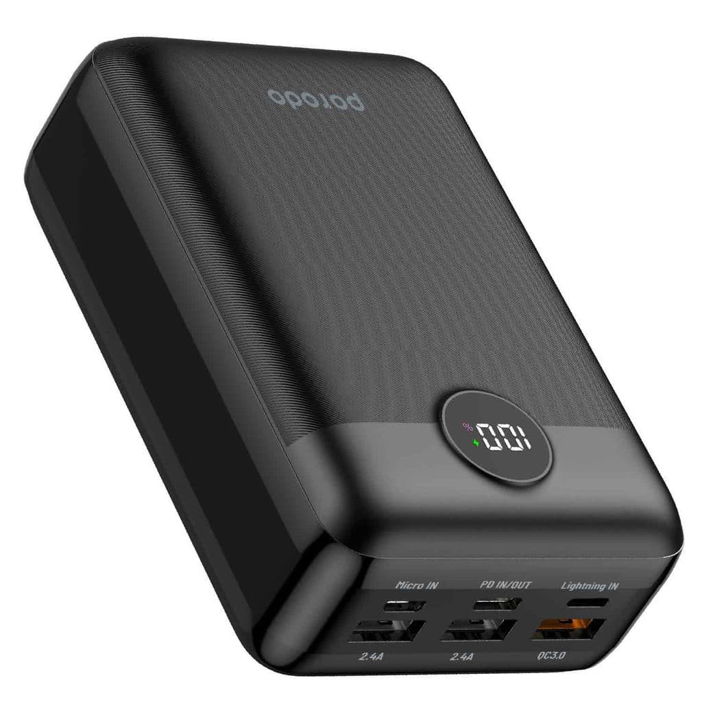 Porodo Super Compact 20W PD & QC3.0 Power Bank 30000mAh