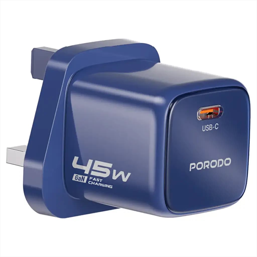 Porodo Tezorenzza USB-C 45W GaN Fast Charging Wall Adaptor