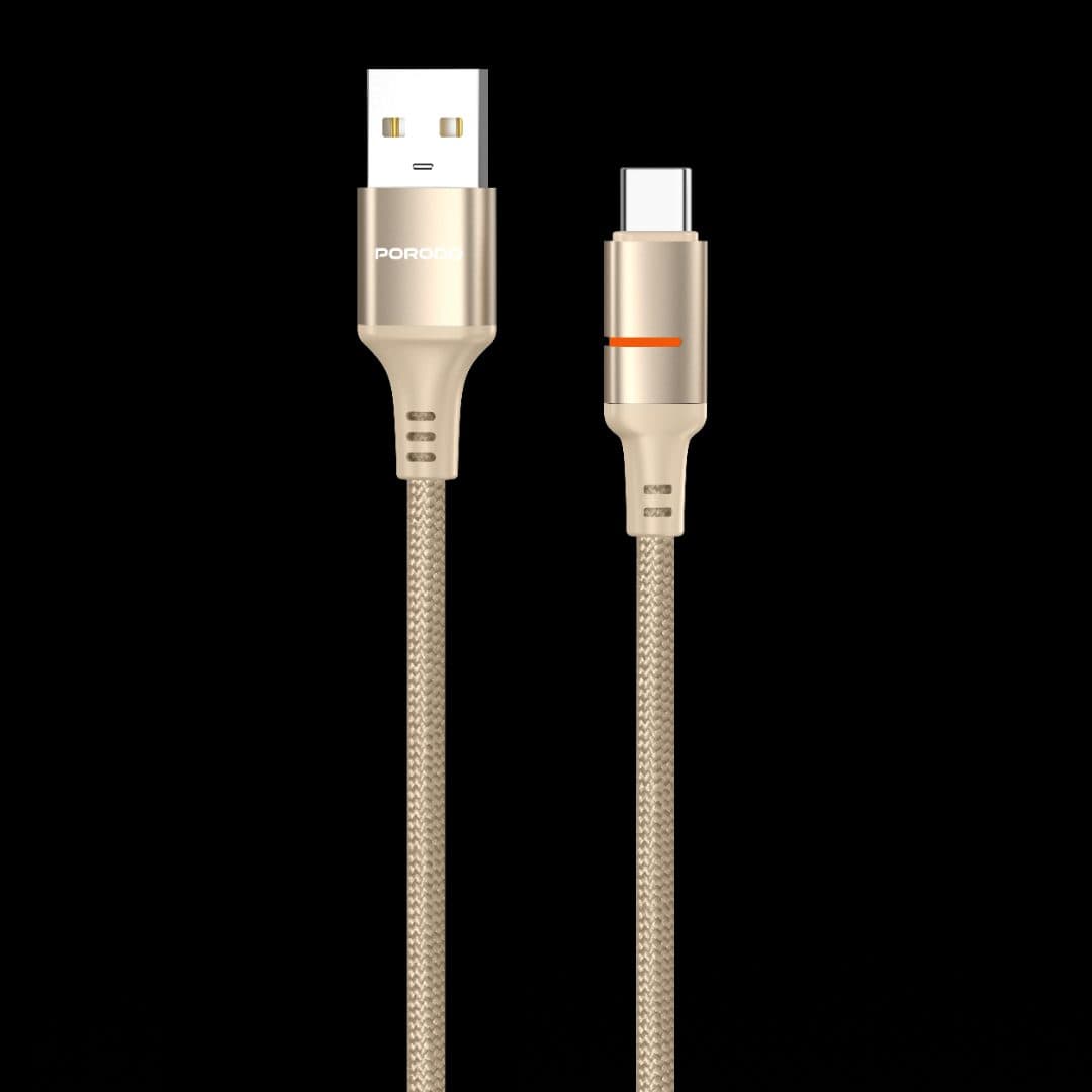 Porodo USB-A to USB-C LED Light Cable