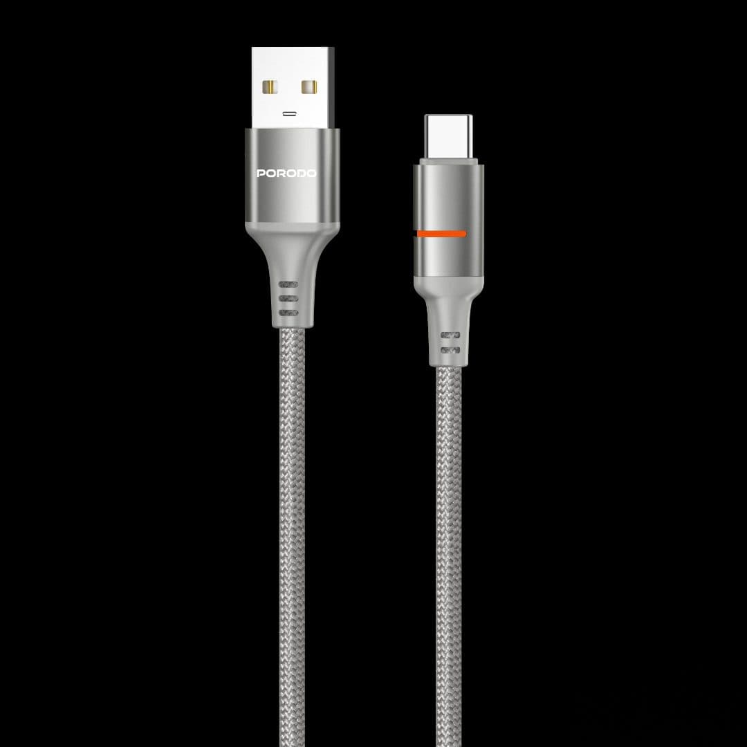 Porodo USB-A to USB-C LED Light Cable