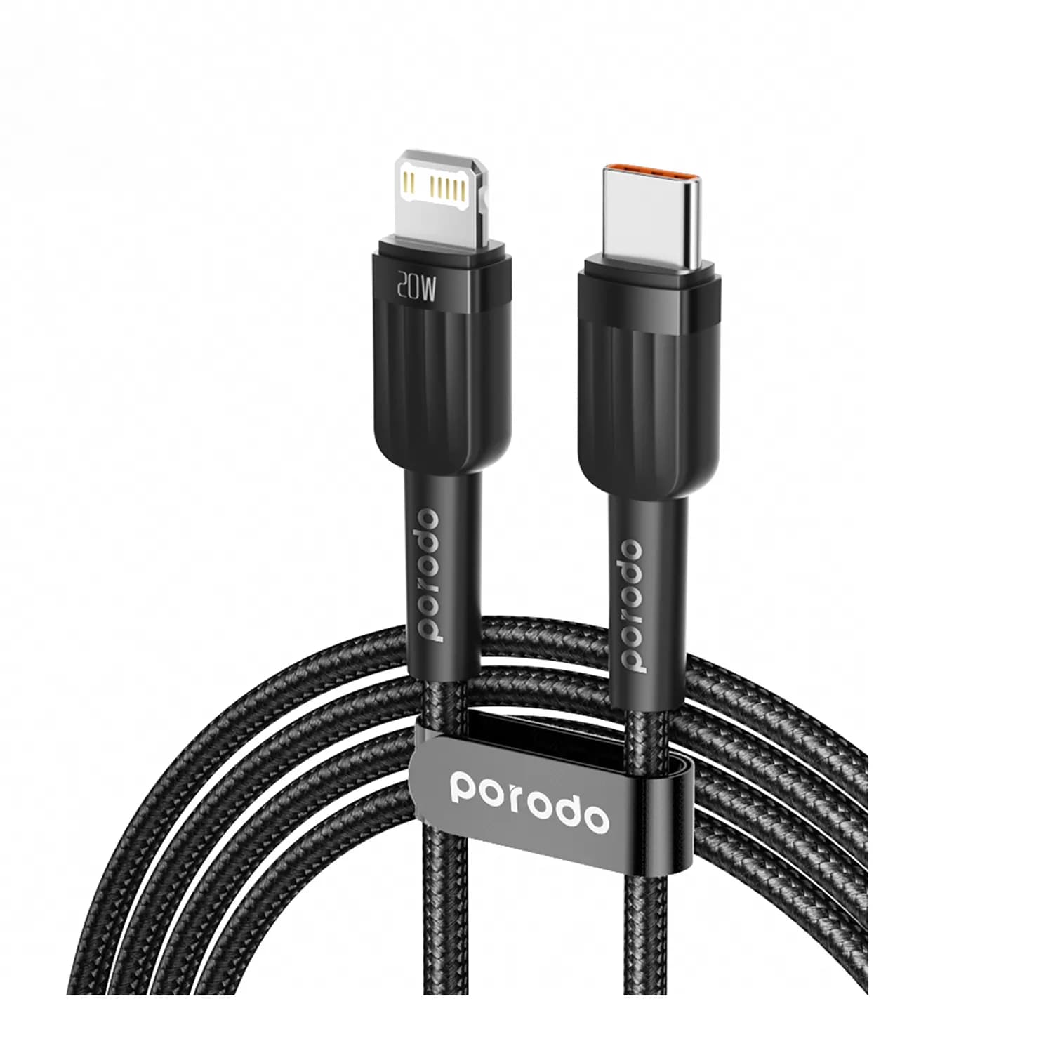 Porodo USB-C to Lightning Braided Cable 1M