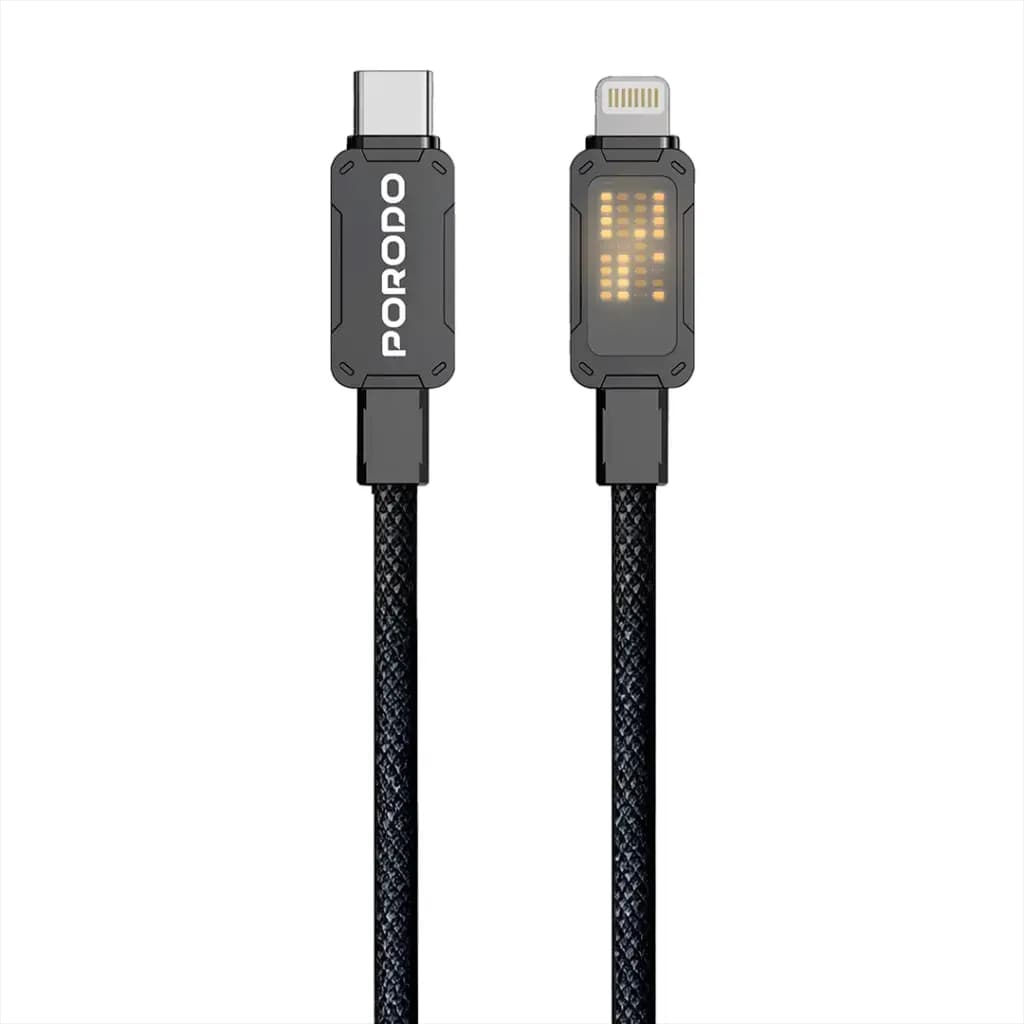 Porodo USB-C to Lightning Braided Cable